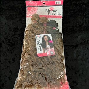 Beach Curl Synthetic Hair Extensions - Brown